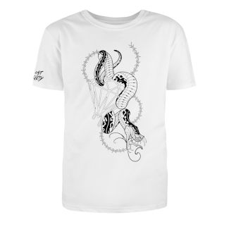 LxSx - Snake T-Paita Valkoinen