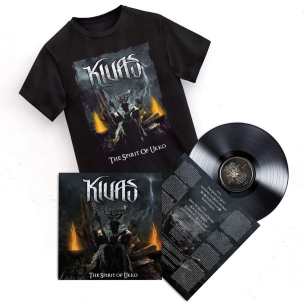 Kiuas - The Spirit of Ukko Vinyl + T-Shirt Bundle